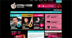 Desktop Screenshot of festivalducochon.com