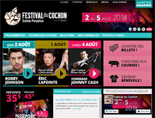 Tablet Screenshot of festivalducochon.com